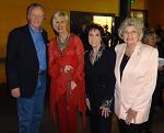 Actor John Voight and singers Janie Fricke and Jeanne Pruett backstage at the George Jones tribute show